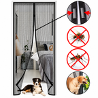 Kit 2 Tela Mosquiteira para Porta com Fecho Magnético 210x100cm - Fácil Instalação, Ventilada